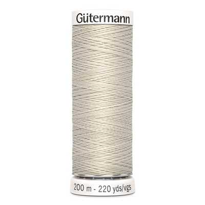 01 Нить Sew-All 100/200 м для всех материалов, 100% полиэстер Gutermann 748277 (299 св.серо-бежевый)