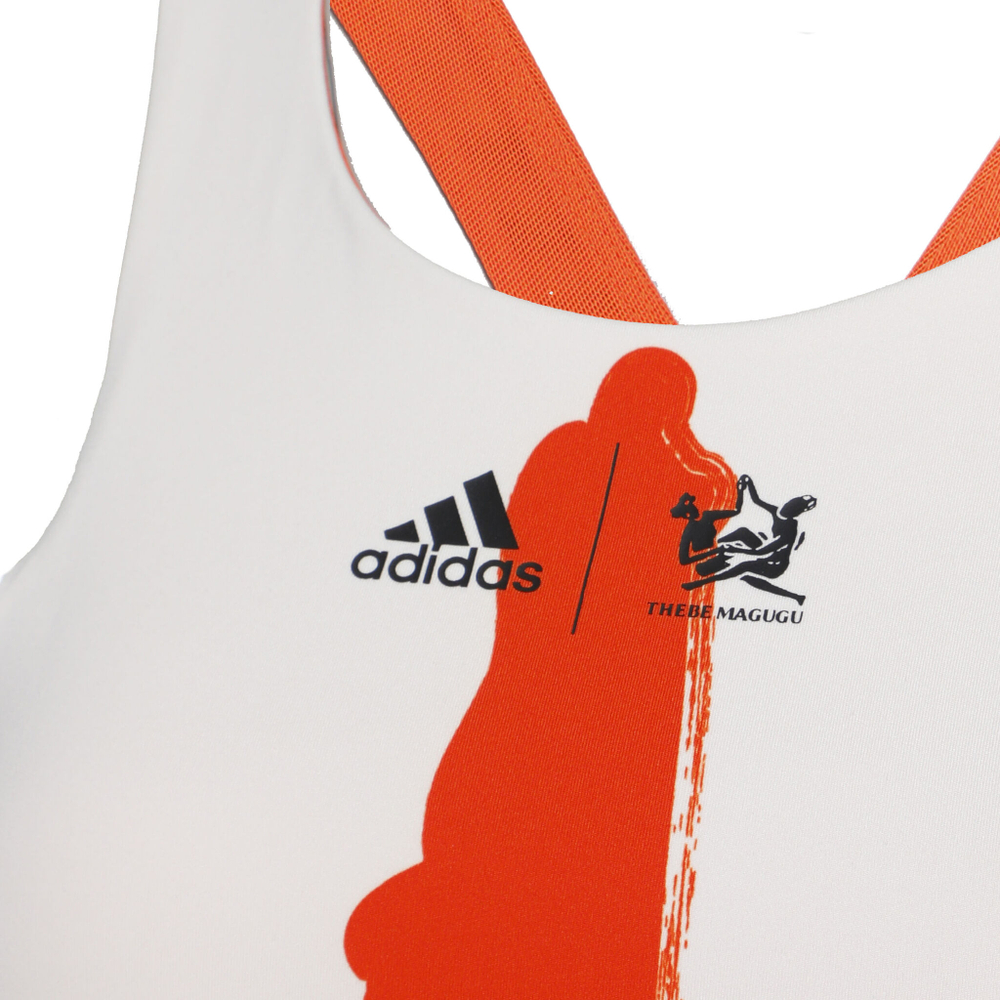 Женская теннисная майка adidas New York Y Tank Top Women - Beige, Orange