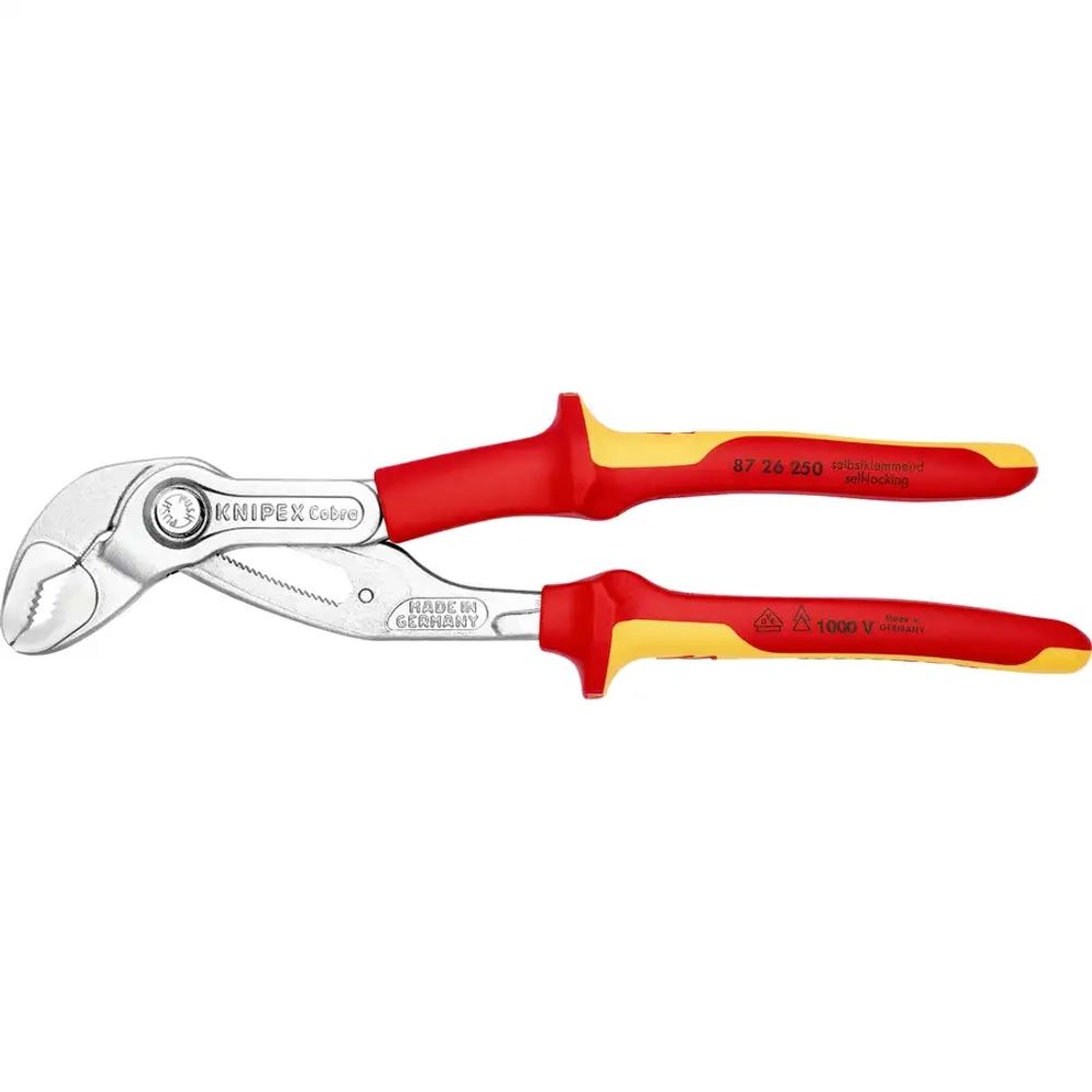 Клещи трубные Cobra® VDE хромированные 250 мм Knipex 87 26 250