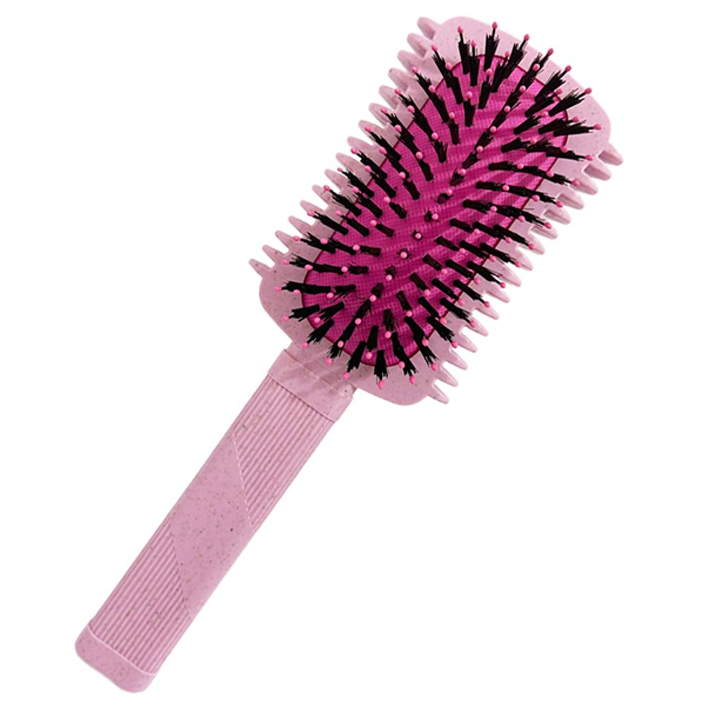 Щетка массажная Harizma Combo, розовая (h10684-05)