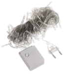 Гирлянда для дома 2,5м 24 лампы LED прозрач.пров.,8 реж, IP-20, Белый