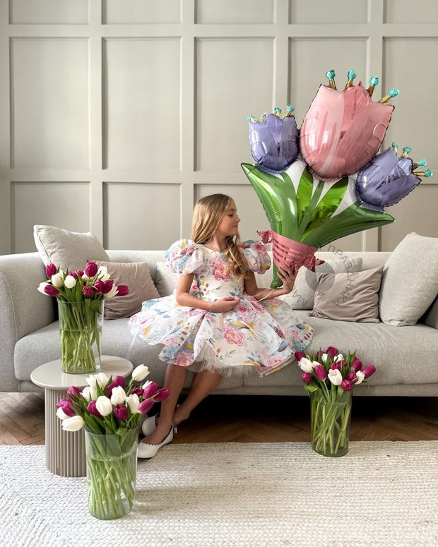 "Цветок. Тюльпаны. Букет" (фольгированная фигура) №2162