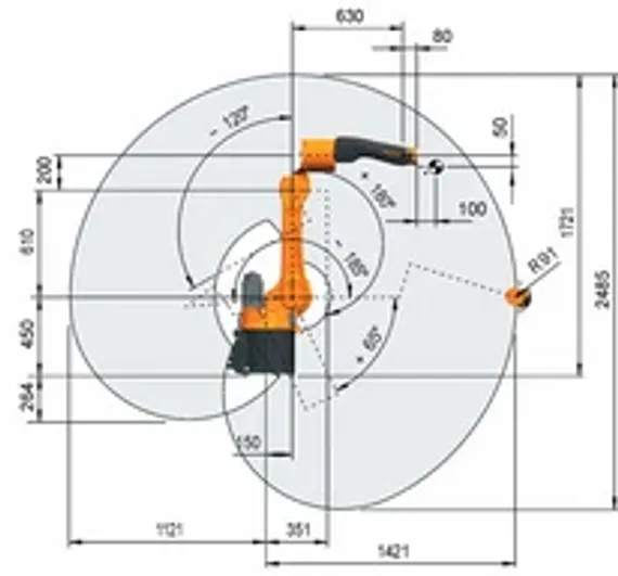Промышленный робот KUKA KR CYBERTECH 8 KR 12 R1810-2