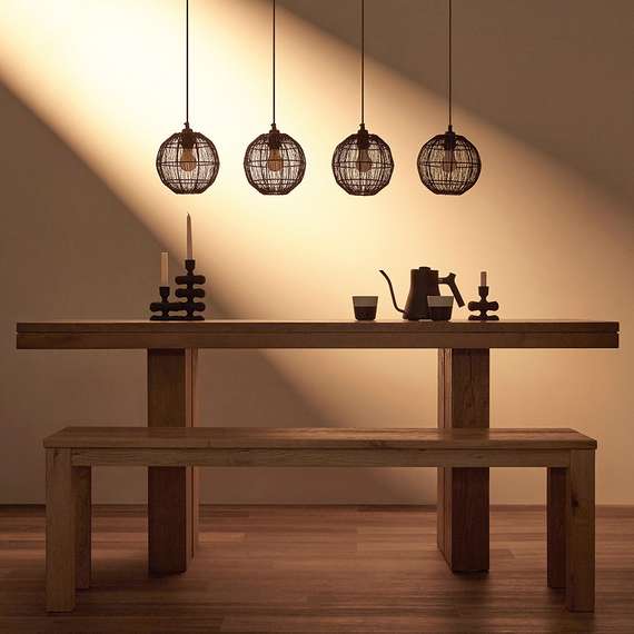 Светильник подвесной Vinger, 130х110 см, черный