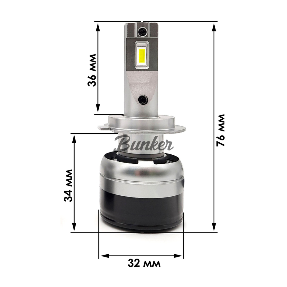 Светодиодные автомобильные LED лампы TaKiMi Advance H7 6500K 12V