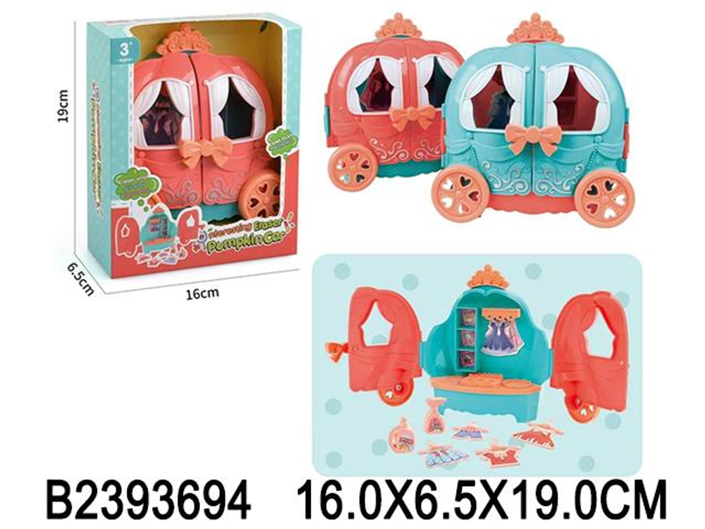 Дом-карета для куклы с аксессуарами, коробка 6600-17