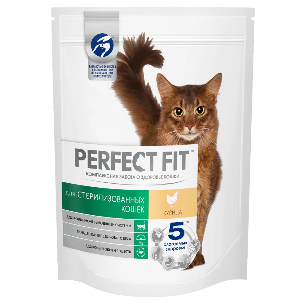 Сухой корм для стерилизованных кошек Perfect Fit Курица 190 гр