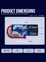 Аккумулятор для радиоуправляемой машинки Li-Po 11.1V 5200mAh