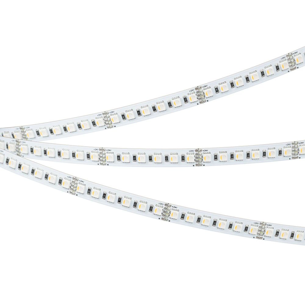 Светодиодная лента RT-H120-10mm 24V RGBW-White-4-in-1 (25 W/m, IP20, 4040, 5m) (Arlight, Открытый) 048748