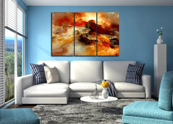 Модульная картина "Буря страсти"