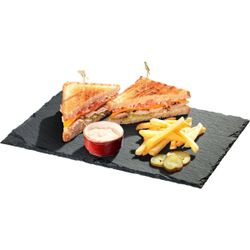 ДОСКА СЕРВИРОВОЧНАЯ AGNESS "MIDHIGHT" 20*30 СМ, БЕЗ УПАКОВКИ (КОР=12ШТ.)