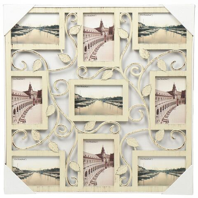 Фоторамка-коллаж на 9 фото, 53х53 см, фото 10х15 см, Листья, Y3-1584