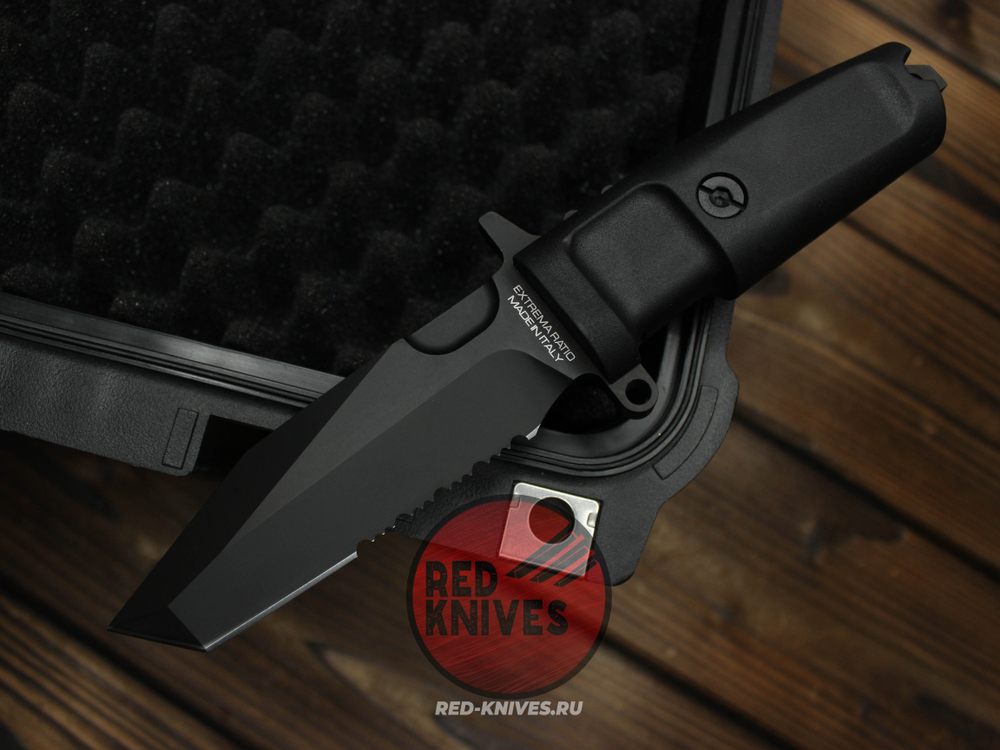 Нож Extrema Ratio Fulcrum C Black P/S А+++ V.2026 - черная рукоять, черный клинок