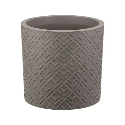 Кашпо ЭТНА D200мм 3,4л с вставкой французcкий серый (комплект 12 шт)