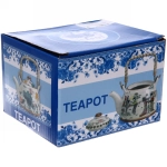 Чайник заварочный керамический 400 мл с ситом «Китайские узоры» Птицы