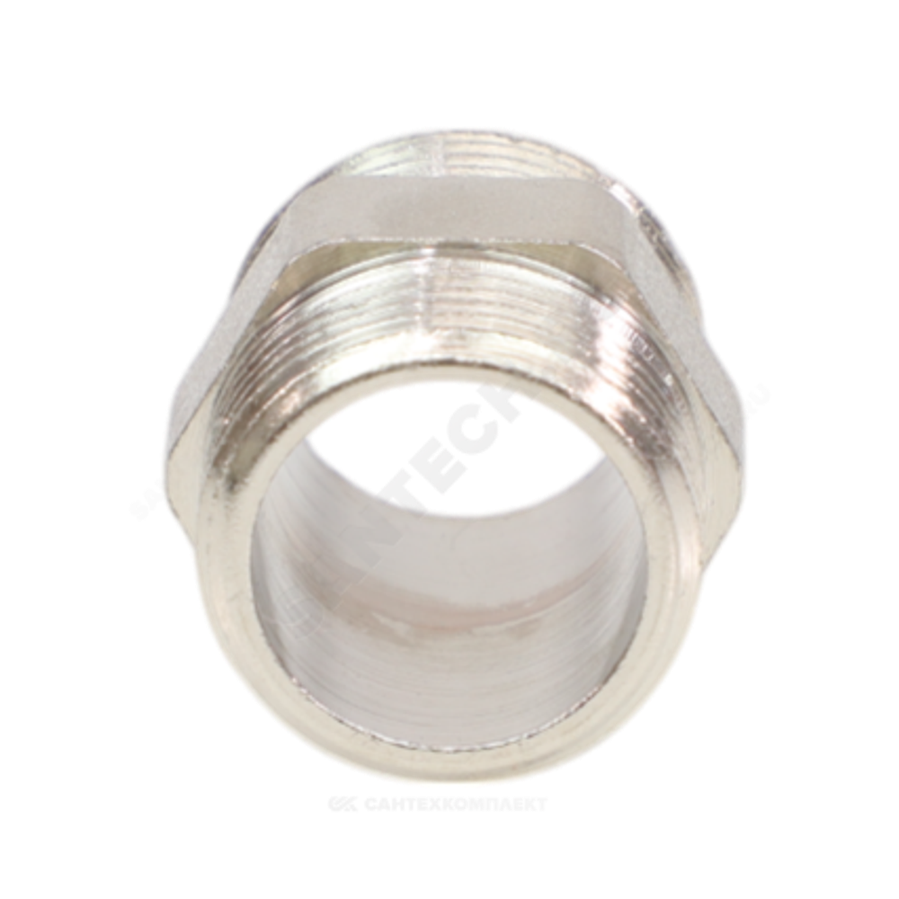 Ниппель латунь никель Ду 40 (1 1/2") НР VALFEX VF.582.N.112