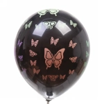 Воздушные шары 25 шт, 12»/25см «Бабочки» , микс