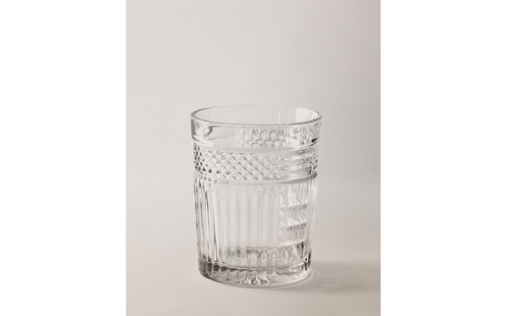 Zara Home стакан из стекла, цвет прозрачный, 10.6 см