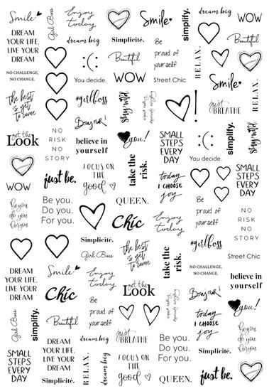 Слайдер-дизайн Crazy Shine Nails mini: Надписи 7