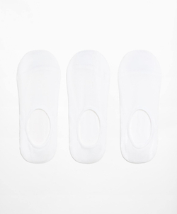 OYSHO Три пары спортивных носков-следков из смесового полиамида, белый