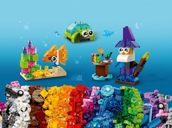 Lego konstruktor Classic Creative Transparent Bricks