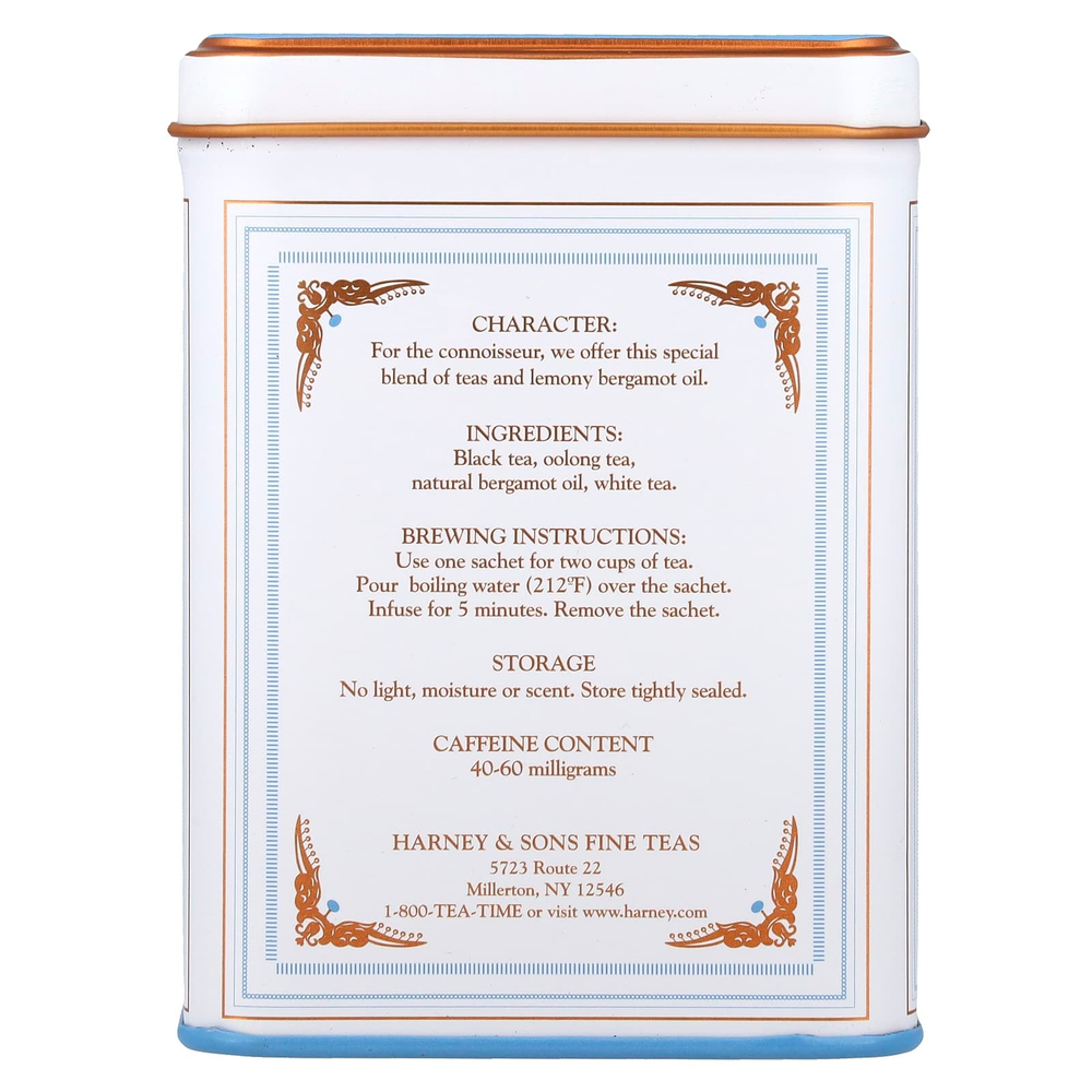 Harney & Sons, Fine Teas, Эрл Грей, 20 пакетиков, 40 г (1,4 унции)