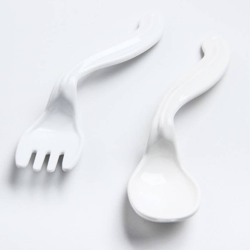 1378595 Набор детской посуды: тарелка на присоске, 500 мл, ложка, 2 шт., вилка, 2 шт., цвета МИ