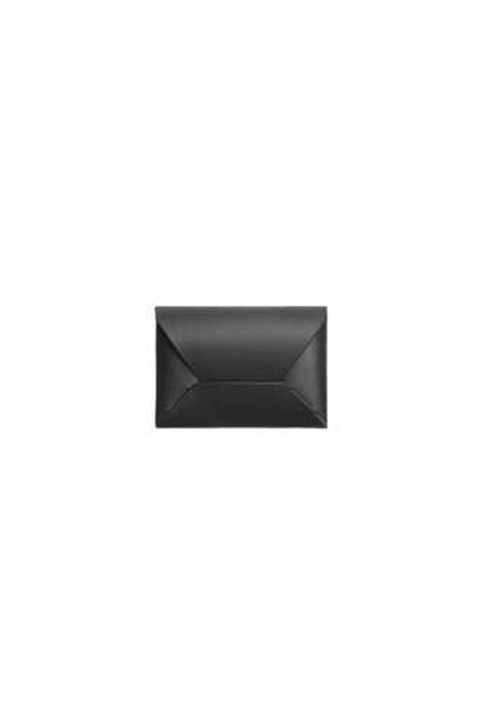 ZARA КОЖАНЫЙ ДЕРЖАТЕЛЬ ДЛЯ КАРТ С КРЫШКОЙ, ЧЕРНЫЙ