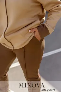 Костюм 223-Коричнево-бежевый Minova