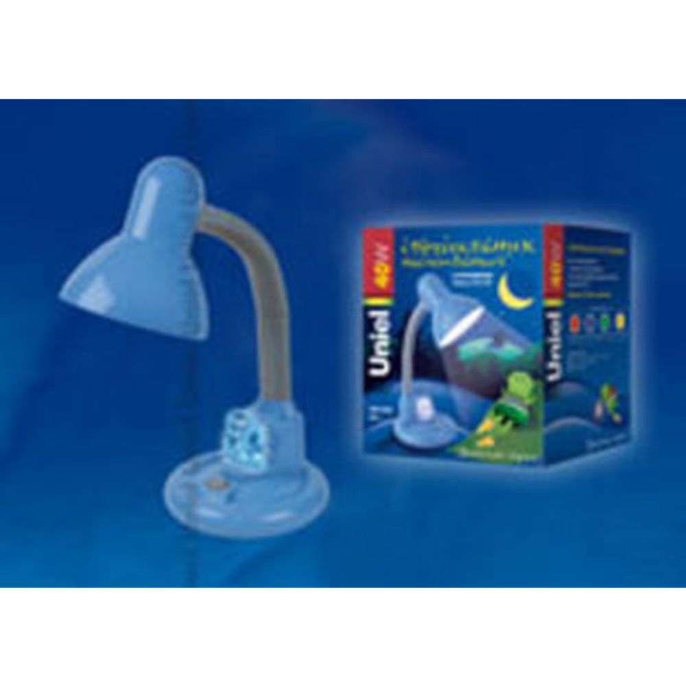 TLI-218 Blue. E27 40W with night light Лампа настольная «Детская серия» с ночником. Цоколь E27. 40W. Цвет синий