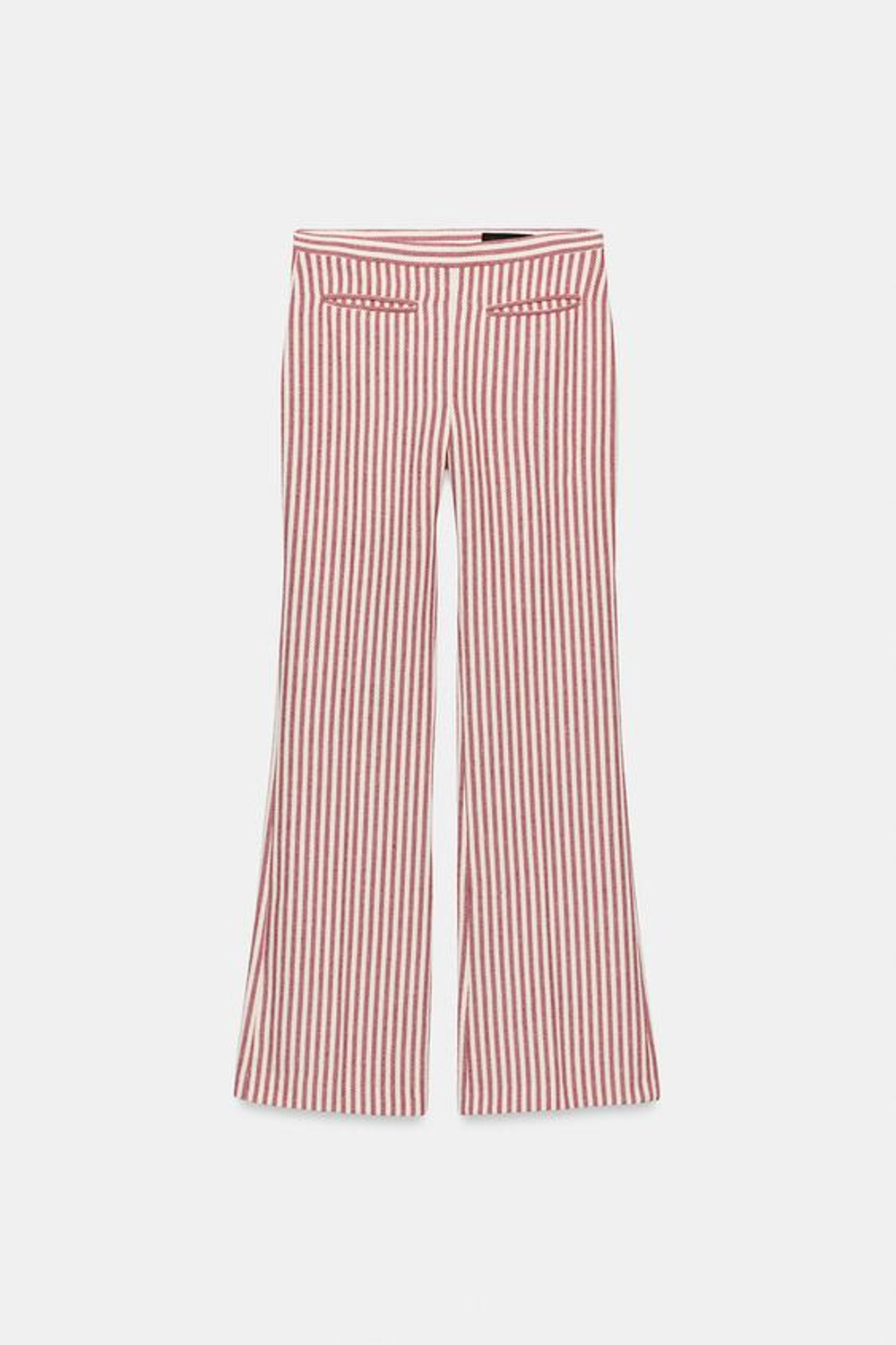 ZARA БРЮКИ В ПОЛОСКУ — ZW COLLECTION, КРАСНЫЙ/БЕЛЫЙ