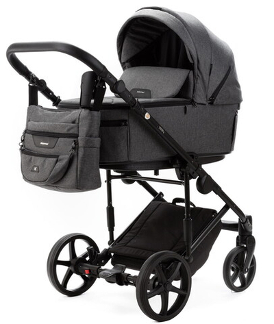 Детская коляска Adamex Zico New 2 в 1 ZN-TK57 TIP (ТЕМНО-СЕРЫЙ)
