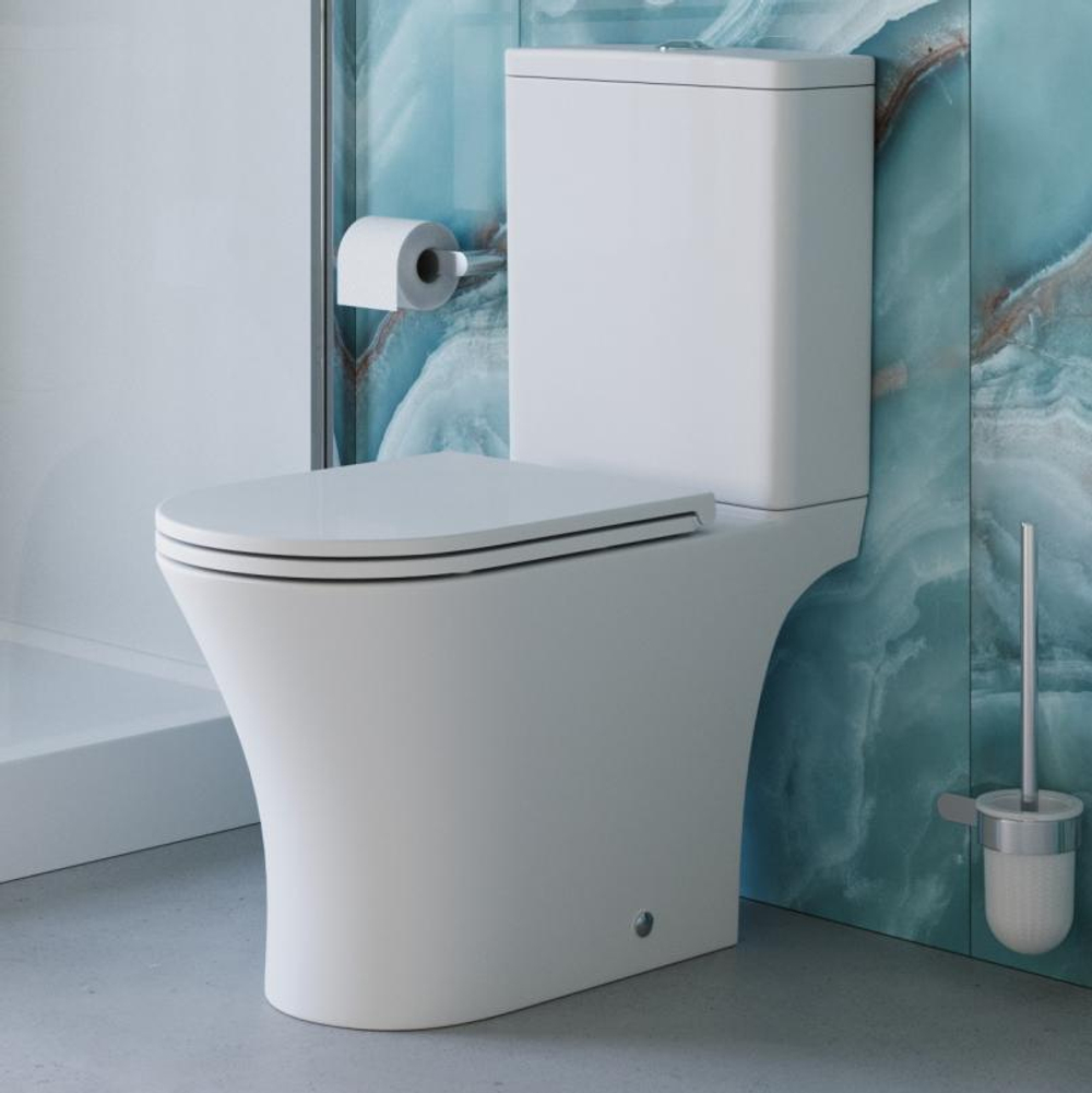 Унитаз-компакт BelBagno ACQUA-TOR BB2801CP-TOR/SC + BB2801T безободковый с сиденьем и смывом TORNADO