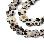 Бусины из далматиновой яшмы Цветок 6мм (10шт)