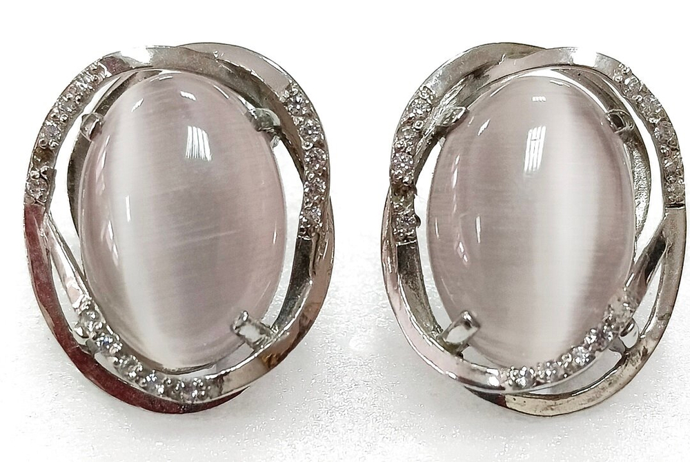 Ювелирные серьги "Эстерелла" из серебра 925-й пробы