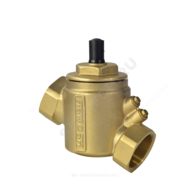 Клапан балансировочный автомат латунь R206A Ду 40 G1 1/2" A Ру25 ВР 3.1788 - 16.128 м3/ч без ниппелей Giacomini R206AY017