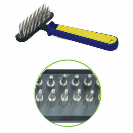 расческа-грабли двухрядная "спорт", 115*155мм (пакет), triol