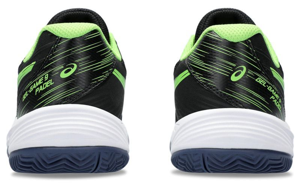 Детские кроссовки для Падел Asics Gel-Game 9 Padel - black/electric lime
