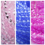 Хрустальные бусины "рондель", комплект из трех цветов: светло-голубой, розовый, ярко-розовый, размер: 3х4 мм, общее количество: 290-300 бусин.