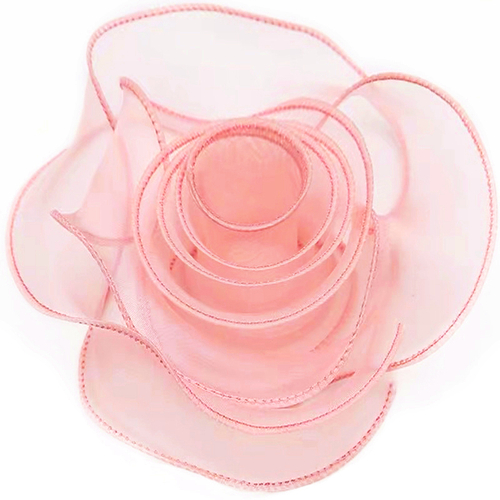 Лента Органза с леской, Нежно-розовый 4 см К