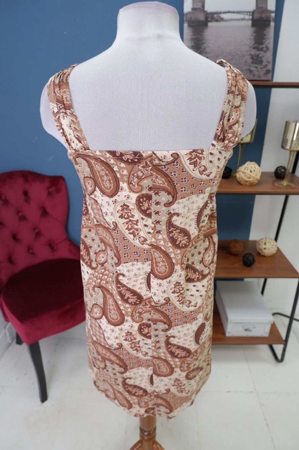 Сарафан с принтом 44 размер