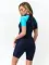 Короткий женский гидрокостюм Sargan Sport 1071/BL 2 мм синий