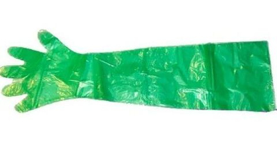 Перчатки ветеринарные VitaVet "Комфорт" без наплечника для искусственного осеменения, 100 шт.