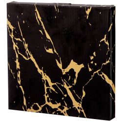 ТАРЕЛКА ЗАКУСОЧНАЯ КОЛЛЕКЦИЯ "ЗОЛОТОЙ МРАМОР" ДИАМЕТР 20 СМ 19,5*19,5*2,2СМ