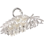 Заколка - краб для волос на блистере «LAVITA», веточка, цвет серебро и золото, 11*5,5см