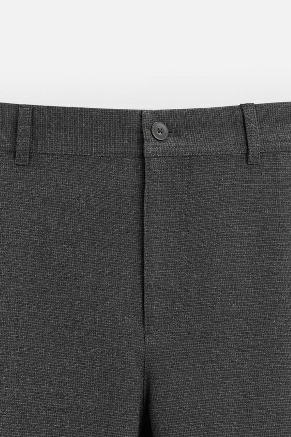 ZARA БРЮКИ КОМФОРТНОЙ ПОСАДКИ ИЗ РЕЛЬЕФНОЙ ТКАНИ, СВИНЦОВЫЙ