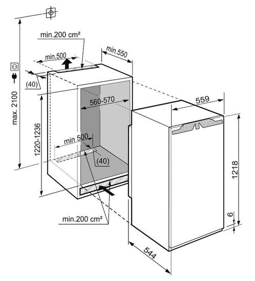 Встраиваемый холодильник Liebherr IK 2350