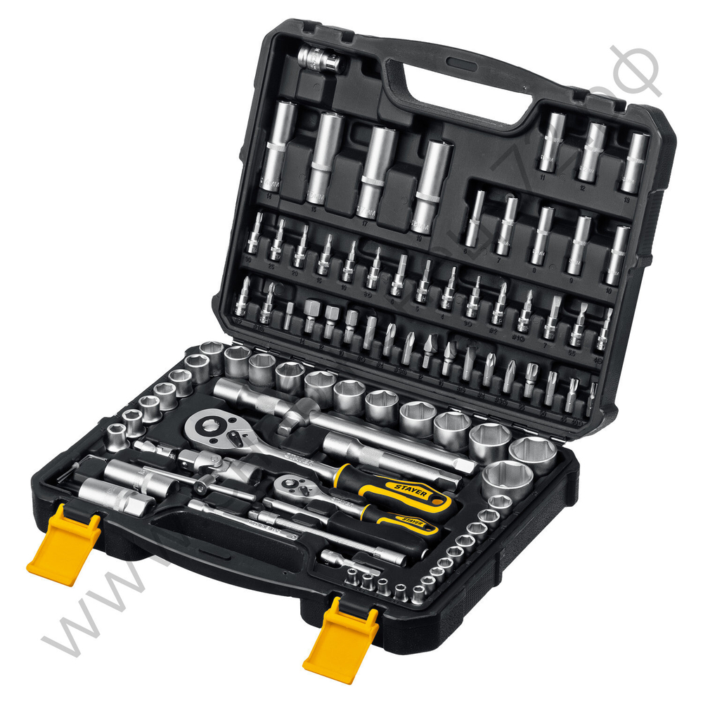 STAYER AUTO 94, 94 предм., (1/2″+1/4″), универсальный набор инструмента, Professional (27760-H94)