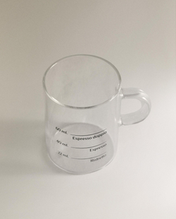 Zara Home чашка из боросиликатного стекла, цвет прозрачный, 6.5 см