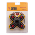 Головка триммерная универсальная гайка М10 х 1.25 левая Denzel